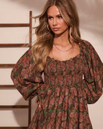 Rosewater Garden Floral Mini Dress