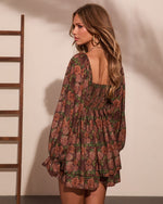Rosewater Garden Floral Mini Dress