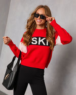 Ski Mode Graphic Knit Sweater