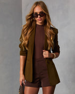 Olive % Standards Pocketed Blazer-5