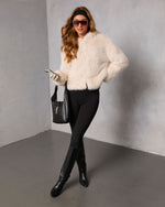 Kimia Hooded Faux Fur Coat