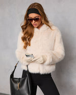 Kimia Hooded Faux Fur Coat