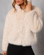 Kimia Hooded Faux Fur Coat