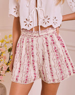 Roselle Dawn Mid Rise Floral Shorts