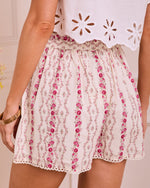 Roselle Dawn Mid Rise Floral Shorts