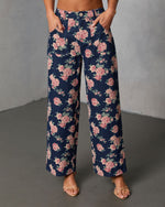 New Bloom Printed Rigid Straight Leg Jeans