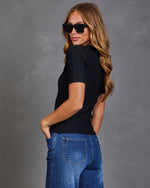 Damie Knit Short Sleeve Top