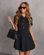 Kourtnie Knit Fit and Flare Mini Dress