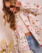 Daydream Daisy Floral Twill Button Down Top
