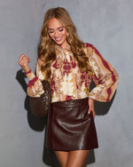 Mulled Glow Abstract Neck Tie Top