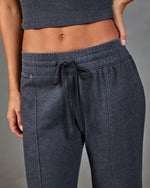 Maison Cozy Drawstring Wide Leg Lounge Pants