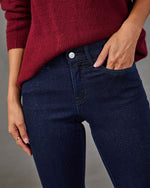 Darling Thing Shimmer Stretch Flare Leg Jeans
