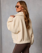 Nayeli Quarter Zip Sherpa Standard Jacket