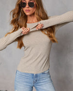 Midtown Muse Striped Long Sleeve Top
