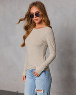 Midtown Muse Striped Long Sleeve Top