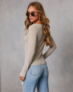 Midtown Muse Striped Long Sleeve Top