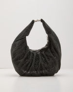 Dazzle Season Ruched Rhinestone Shoulder Bag