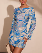 Saltwater Society Abstract Mini Dress