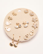 Coastal Edit Seashell Stud Earrings