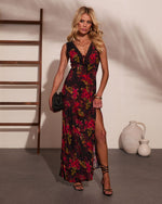 Jiya Bust Tie Maxi Dress