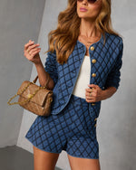 Alpine Glow Quilted Denim Jacket