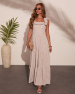 Summer Social Club Ruffle Striped Jumpsuit