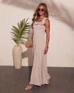 Summer Social Club Ruffle Striped Jumpsuit