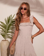Summer Social Club Ruffle Striped Jumpsuit
