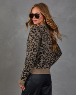 Alissa Knit Animal Print Cardigan