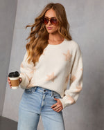 Starlit Snuggle Star Graphic Knit Sweater