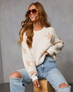 Starlit Snuggle Star Graphic Knit Sweater