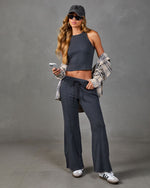 Maison Cozy High Neck Crop Tank Top