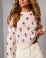 Frosted Promise Knit Abstract Sweater