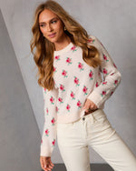 Frosted Promise Knit Abstract Sweater