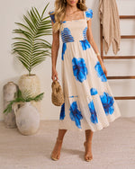 Glow Mode Floral Midi Dress