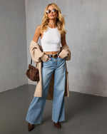 White % Kiki Knit Crop Top-2