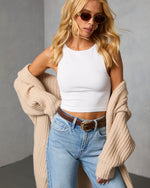 White % Kiki Knit Crop Top-1