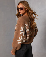 Ice Whisper Knit Fair Isle Snowflake Sweater