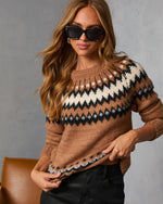 Amberwood Fair Isle Print Sweater