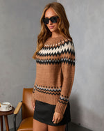 Amberwood Fair Isle Print Sweater