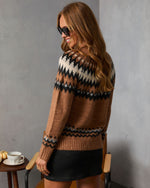 Amberwood Fair Isle Print Sweater