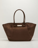 Market Meet Faux Suede Tote Bag