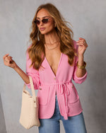 Lieke Waist Tie Cardigan