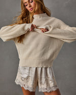 Chic Behavior Ribbed Mock Neck Sweater