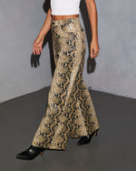 Wild Intent Vegan Leather Animal Print Pants