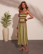 Coastal Arrival Striped Midi Dress
