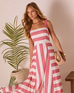 Everen Striped Maxi Dress