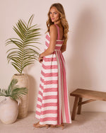 Everen Striped Maxi Dress