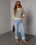 Marinda Contrast Knit Sweater