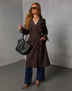 Westray Suede Trench Coat